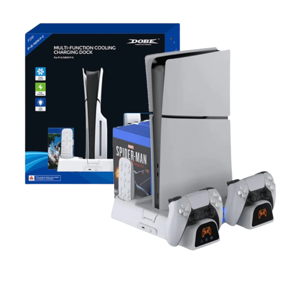 แท่นชาร์จระบายความร้อนอเนกประสงค์ DOBE TP5-3532B สำหรับ PS5 / PS5 SLIM / PS5 PRO